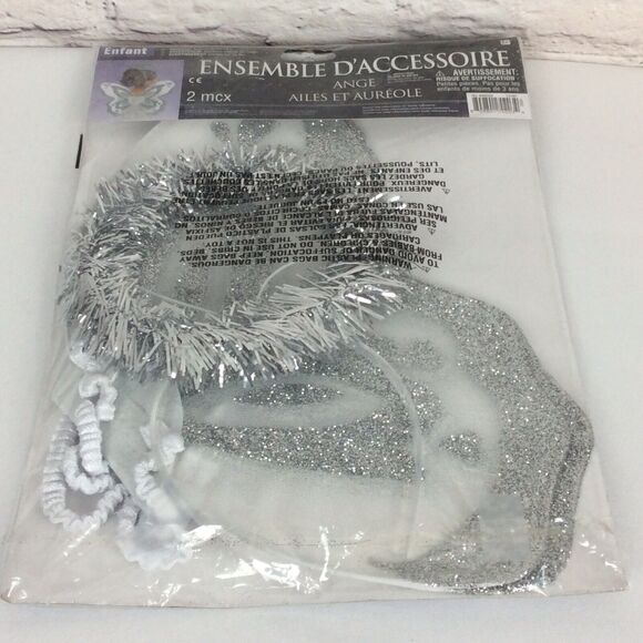 Angel Accessory Kit Child 3+ Wings & Halo 2 Pc Set Costume Cosplay Christmas NIP - Picture 5 of 6